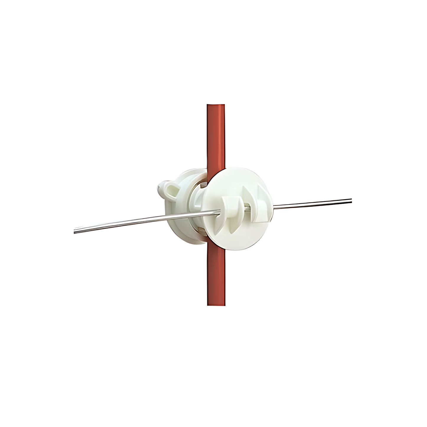 Rod Post Screw-on Claw Insulator - White (25/pack)