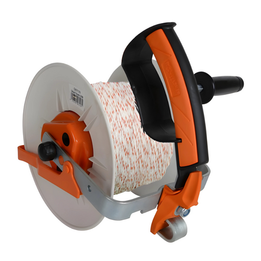 Prewound Geared Reel with 400m White Turbo Wire