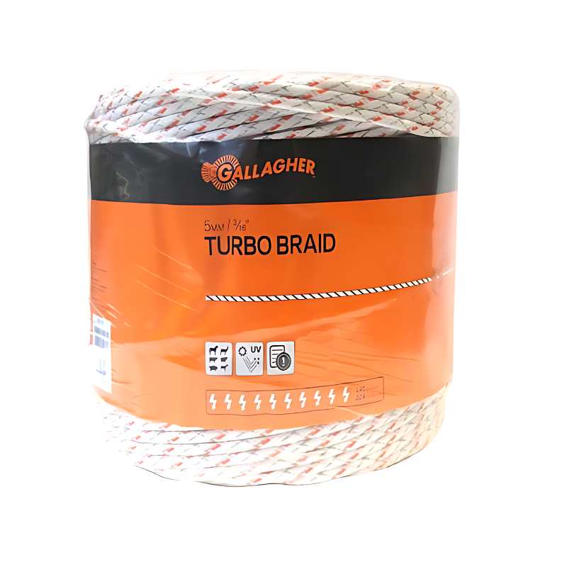 5mm Turbo Equine Braid White 1312'/400M
