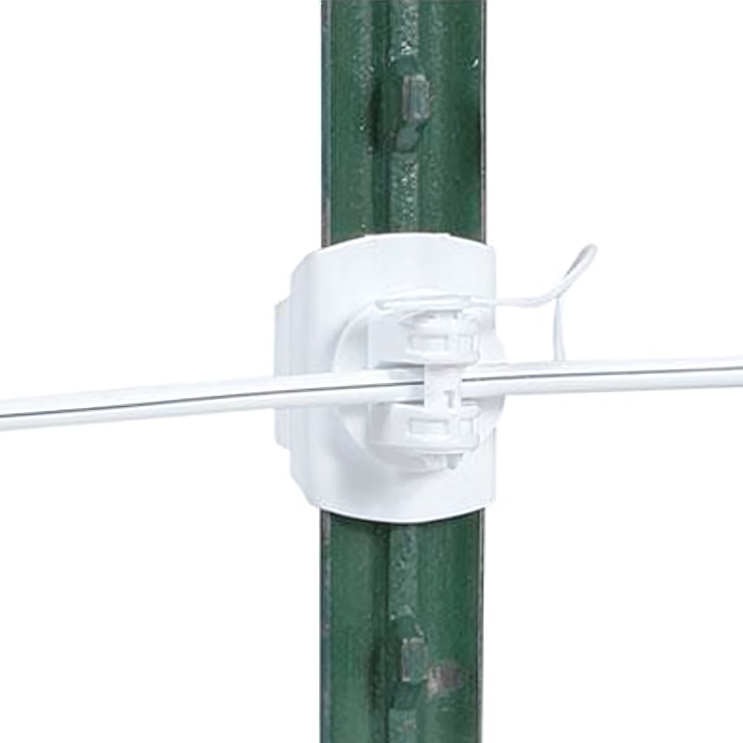 Steel Post Wide Jaw Pinlock Insulator (black, 25/pack)