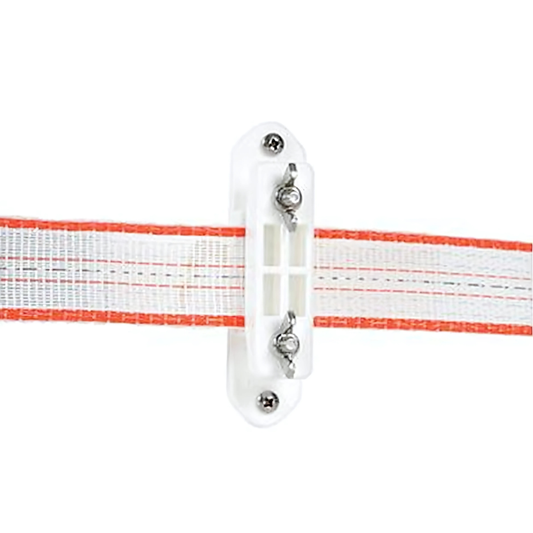 Wood Post Corner Strain Tape Insulator 1/12" Tape (white, 5/pack)