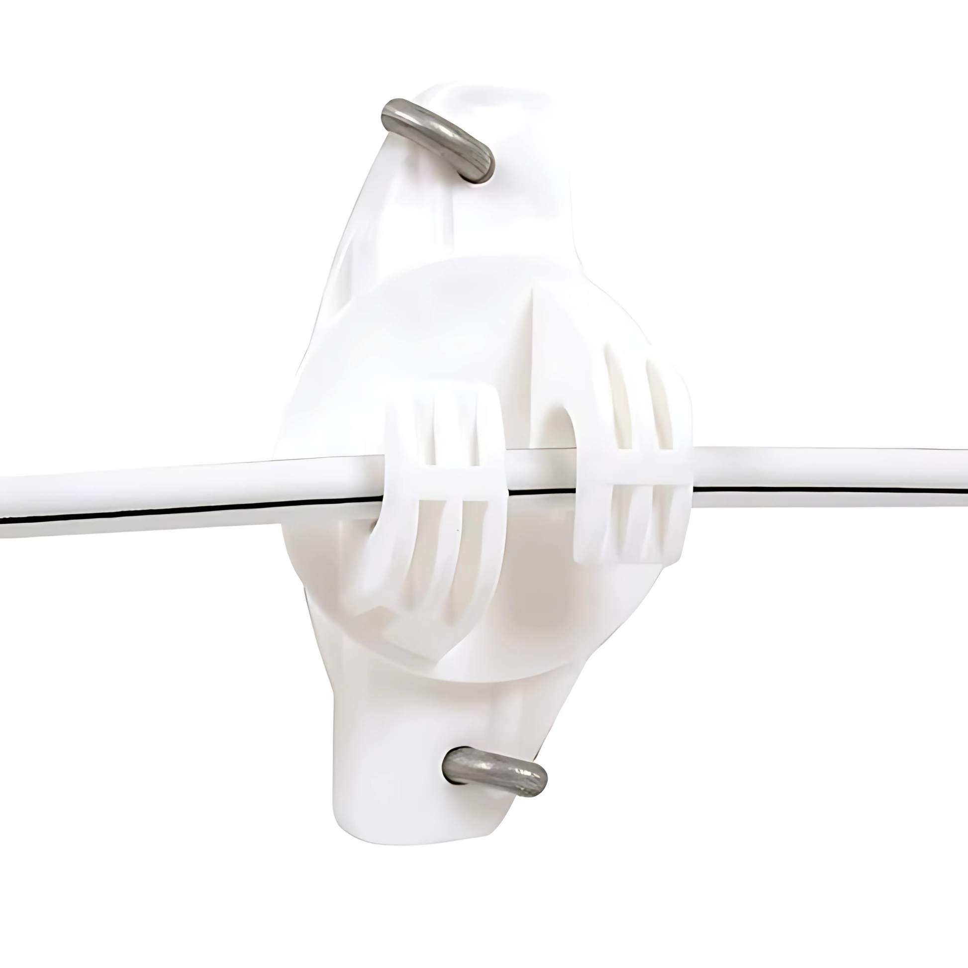 Wood Post Wide Jaw Claw Insulator (white, 25/pack)