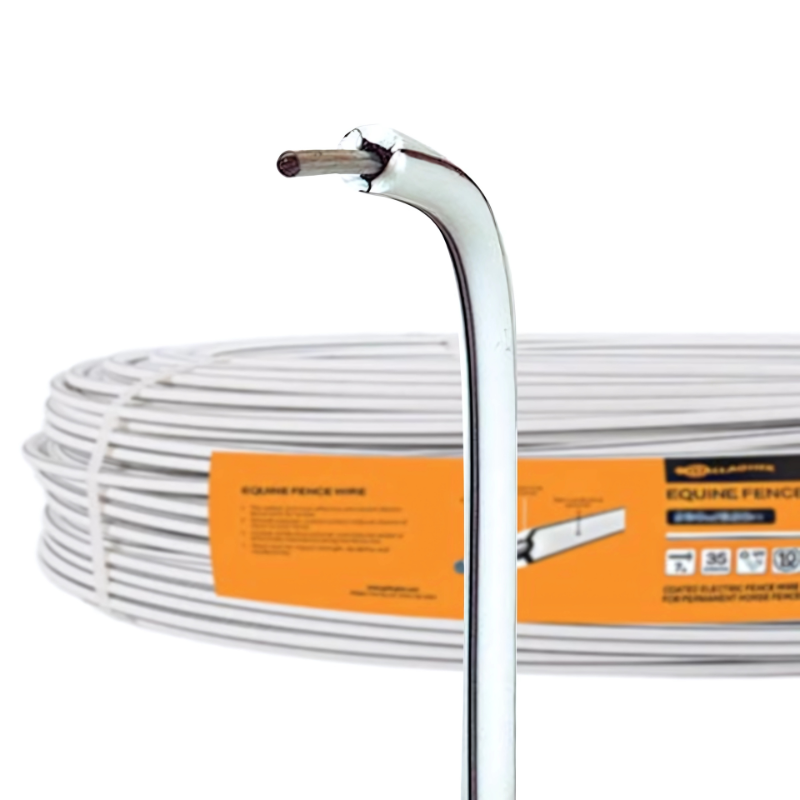 7.8mm High Conductive Equine Fence Wire - White 820' / 250M